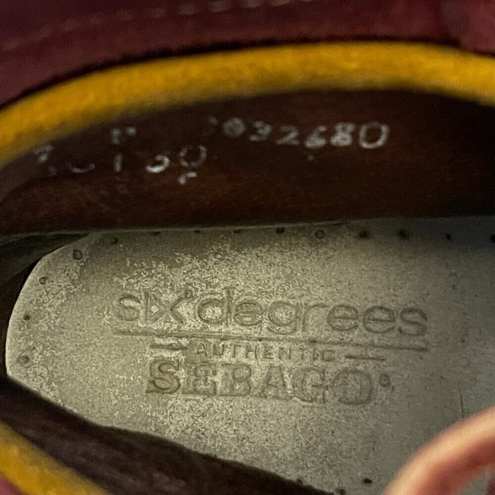 Suede Burgundy Sebago Boots Size 7 - Picture 5 of 10